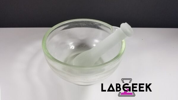 120mm Glass Mortar and Pestle 1 On LabGeek