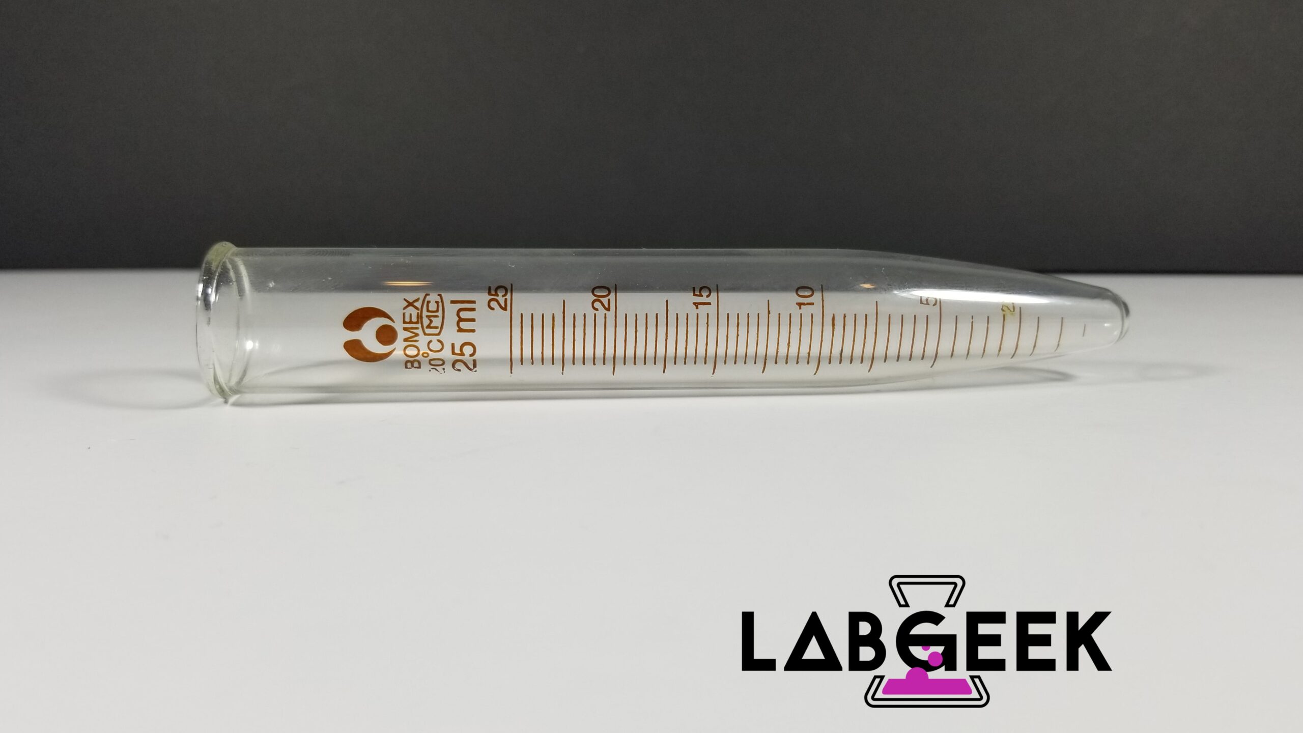 25ml Conical Centrifuge Tube, Graduated, Glass / Borosilicate – LabGeek