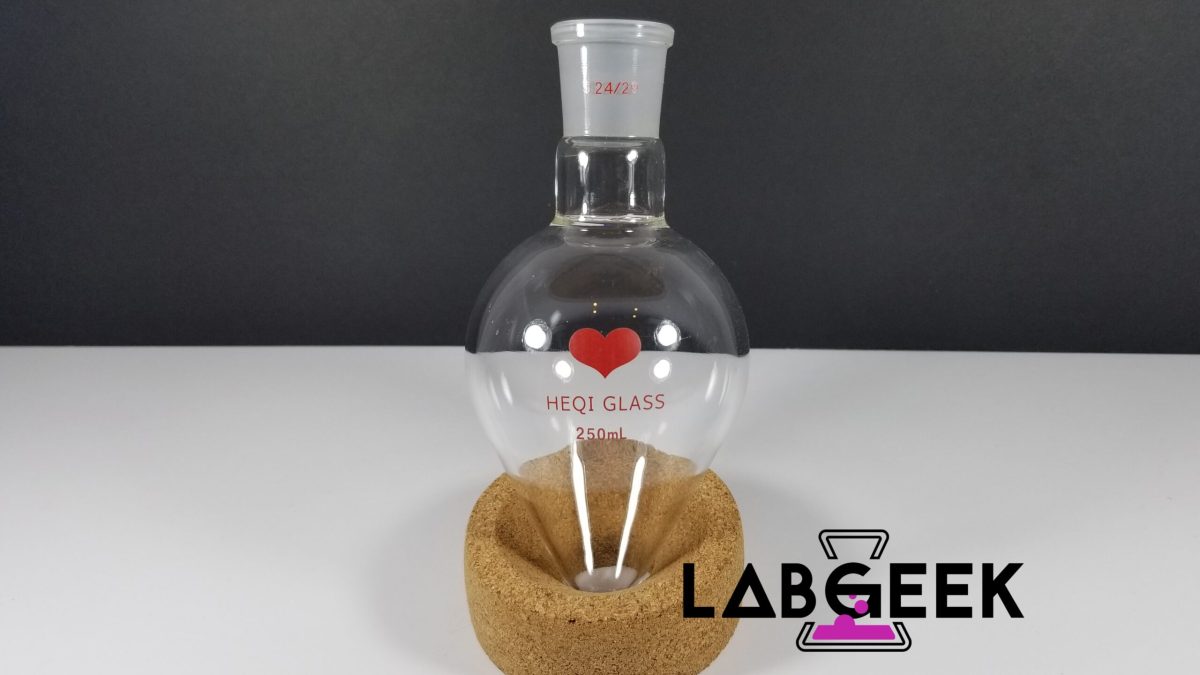 250ml Pear Boiling Flask 1 On LabGeek