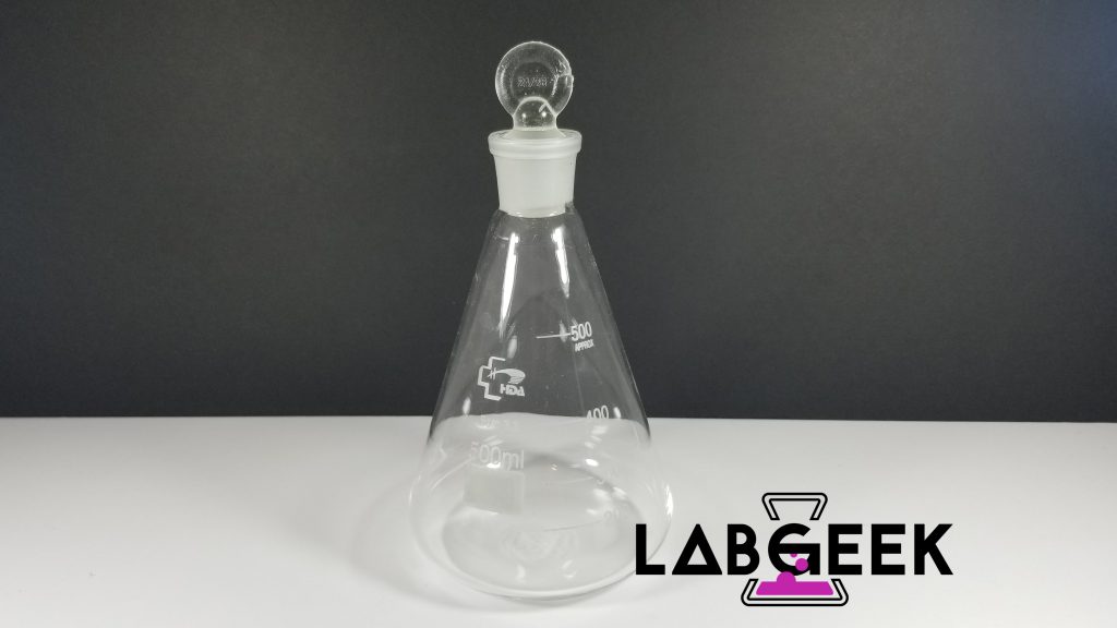 500mL Conical (Erlenmeyer) Flask w/Stopper LabGeek