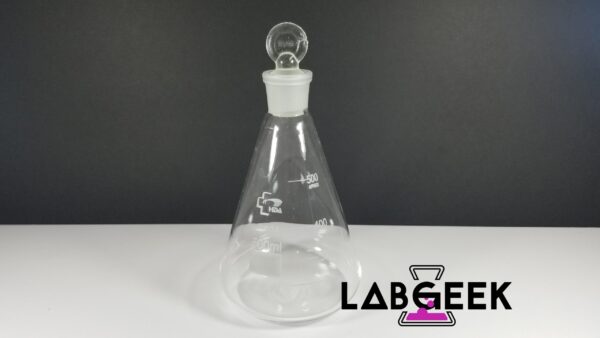 500ml Conical Flask with Stopper 1 On LabGeek