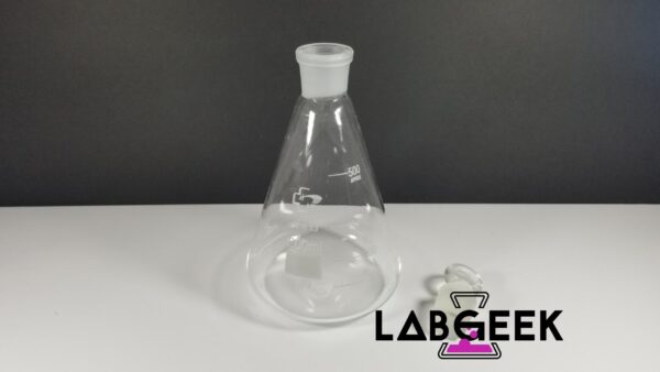 500ml Conical Flask with Stopper 2 On LabGeek