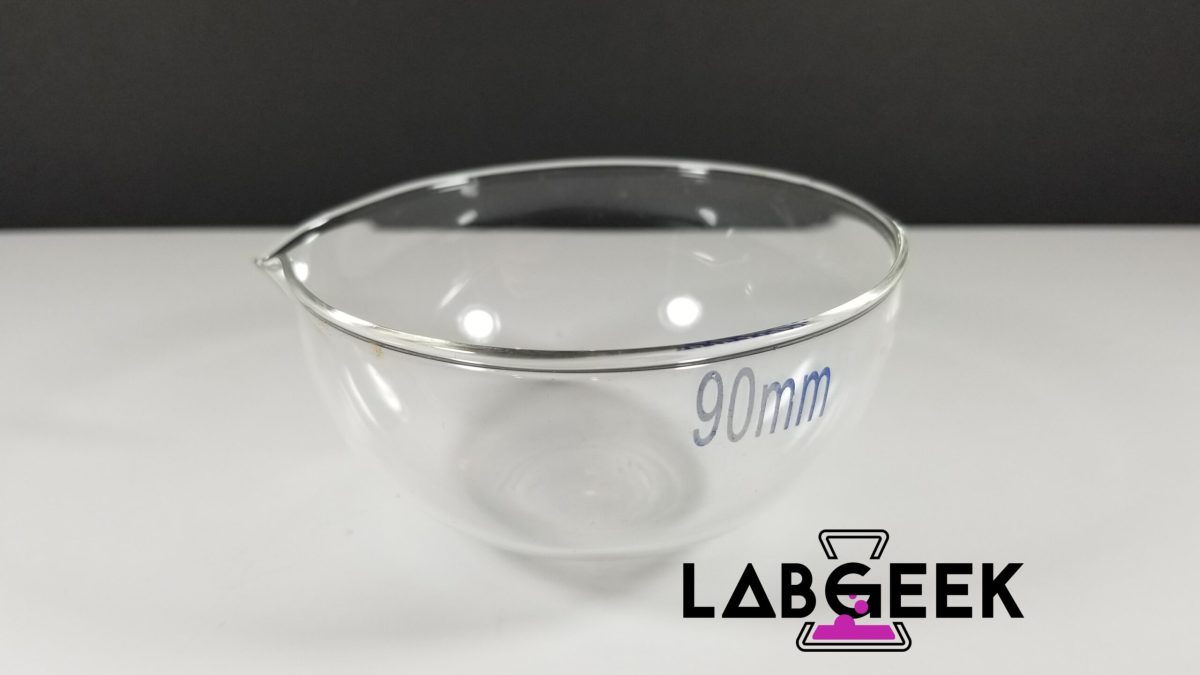90mm Round Bottom Evaporating Dish 1 On LabGeek