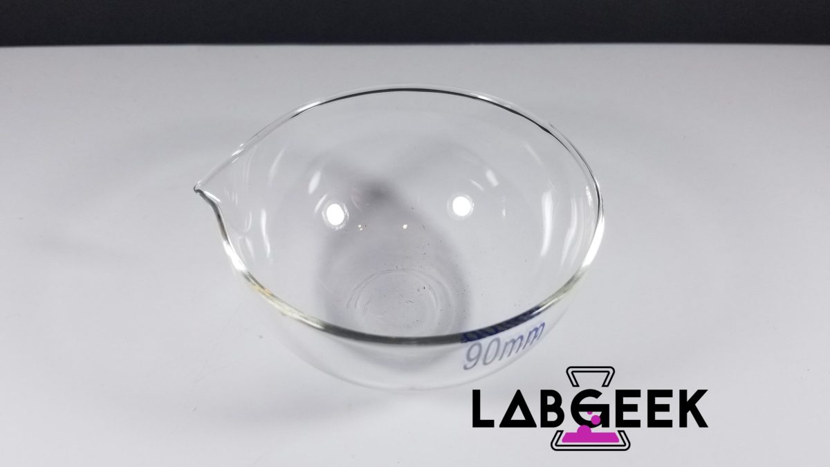 90mm Round Bottom Evaporating Dish 2 On LabGeek