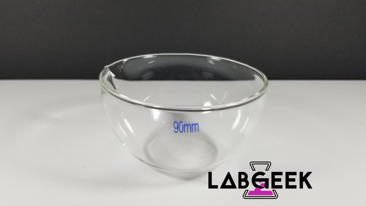 90mm Flat Bottom Evaporating Dish 1 On LabGeek