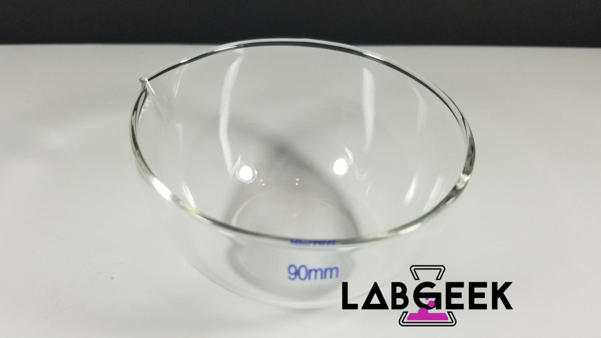 90mm Flat Bottom Evaporating Dish 2 On LabGeek