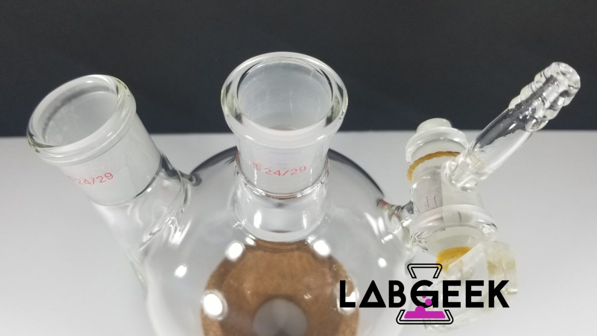 500ml Schlenk Flask Glass Stopcock 2 On LabGeek