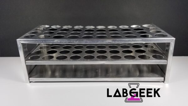 22.5mm Aluminium Test Tube Rack 40 On LabGeek 2