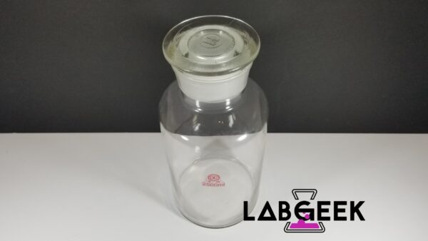 2500ml Boro Reagent Jar w/Ground Glass Lid on LabGeek