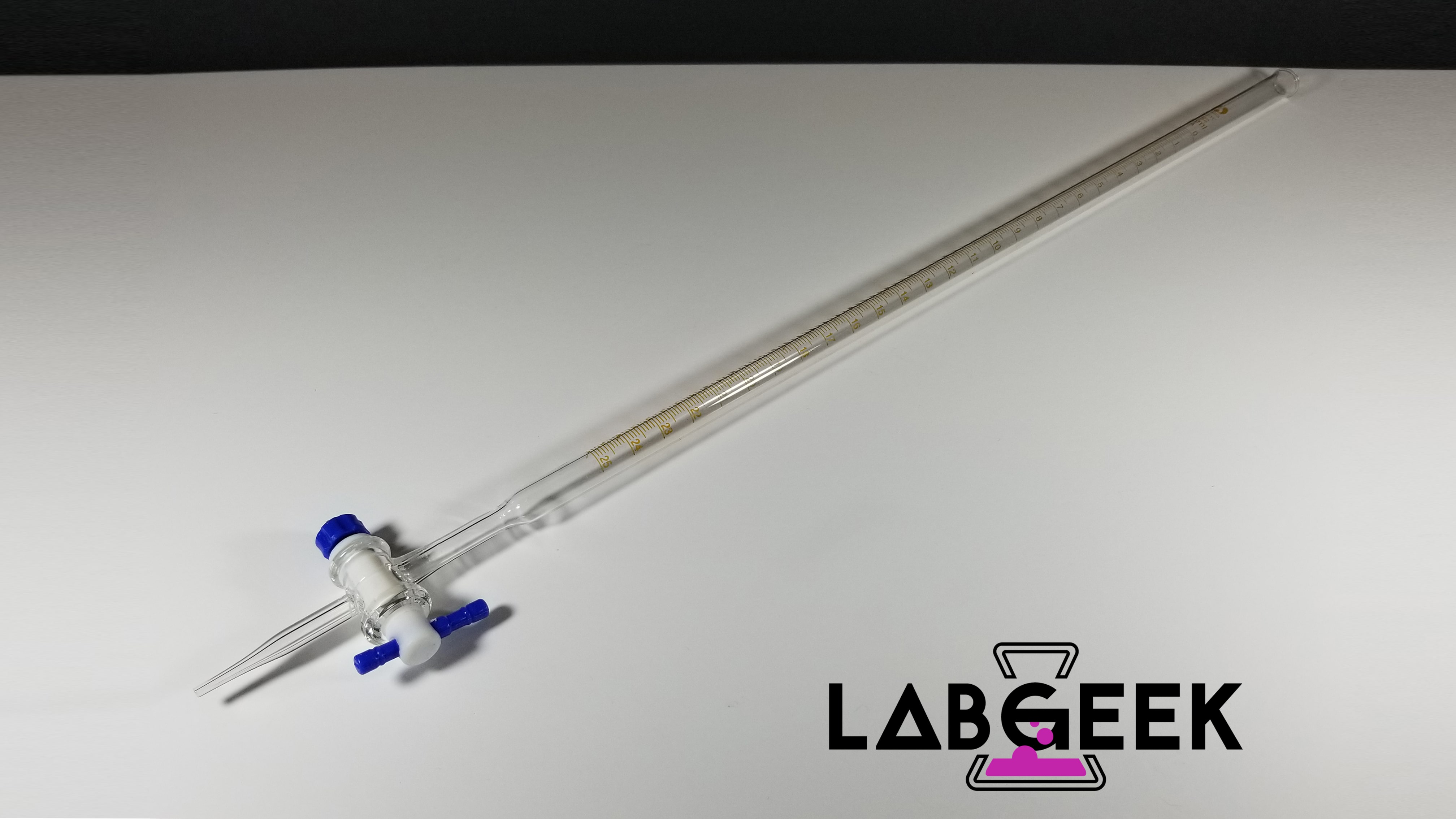 25ml Glass Burette With PTFE Stopcock LabGeek