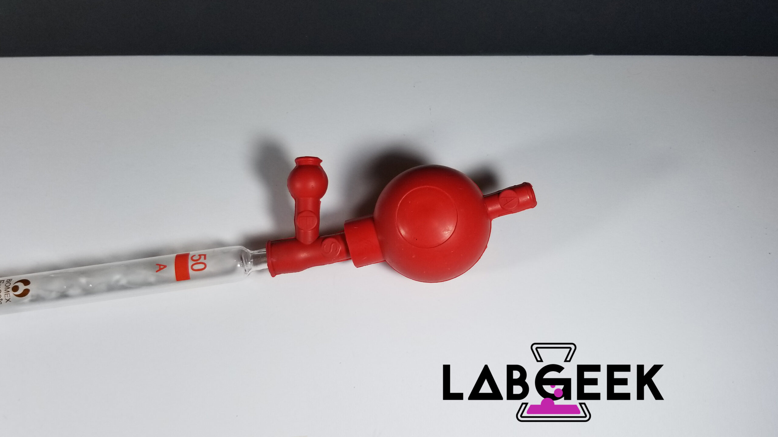 50ml Quantitative Pipette Filler / Rubber Suction Bulb / Hand Pump