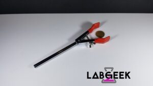 Medium 2 Claw Clamp, Single Adjustable Open On LabGeek