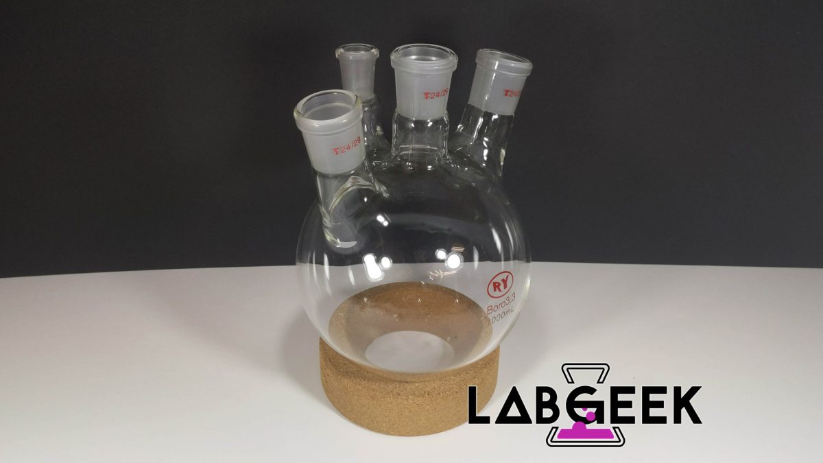 4 neck 2429 Boiling Flask 1000ml Labgeek
